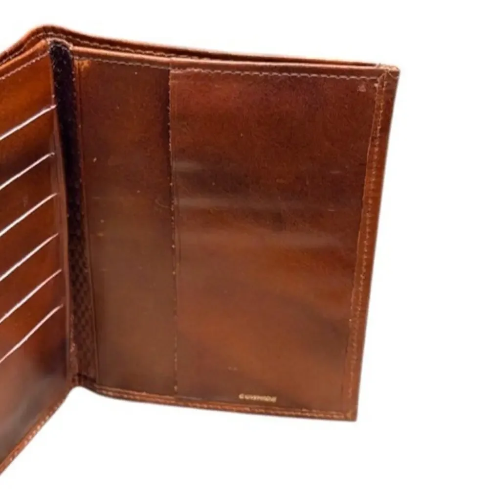 Men’s Genuine Cowhide Leather Bifold Wallet – Brown | Full Size Billfold